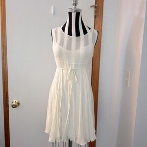 DOLCE & GABBANA Vintage Cream 90s Slip Dress L